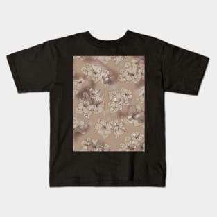 Desert camo flowers pattern Kids T-Shirt